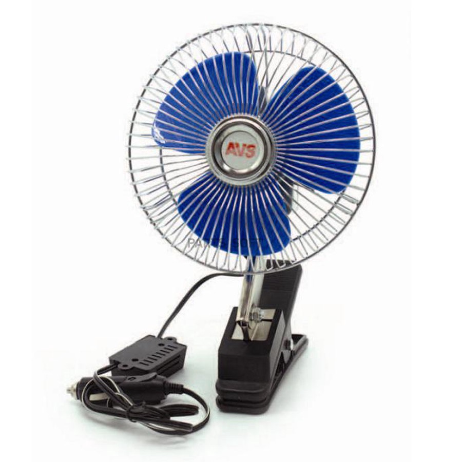 Вентилятор салона 6" "AVS" Comfort 8043C (24V) (корпус металл, перключатель, серебристый) - AVS None None